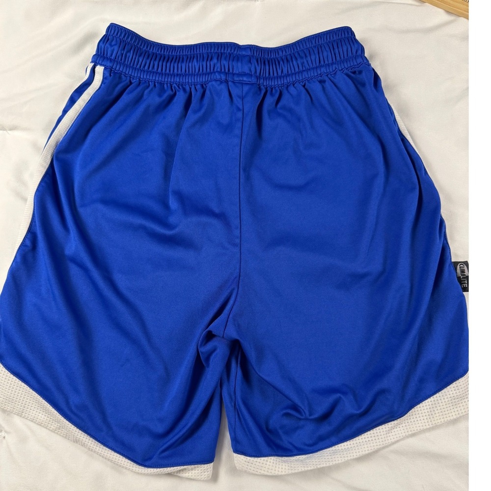 Boys Adidas Shorts Blue Athletic Athleisure Elastic Drawstring Size Small Sporty - Picture 7 of 7